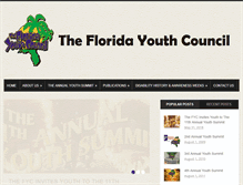 Tablet Screenshot of floridayouthcouncil.org